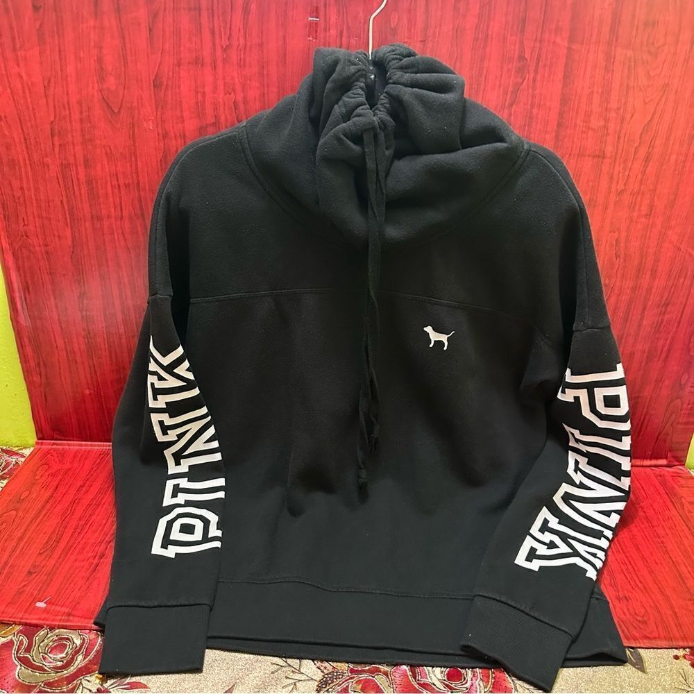 PINK Victorias Secret sweatshirt pullover black size M
